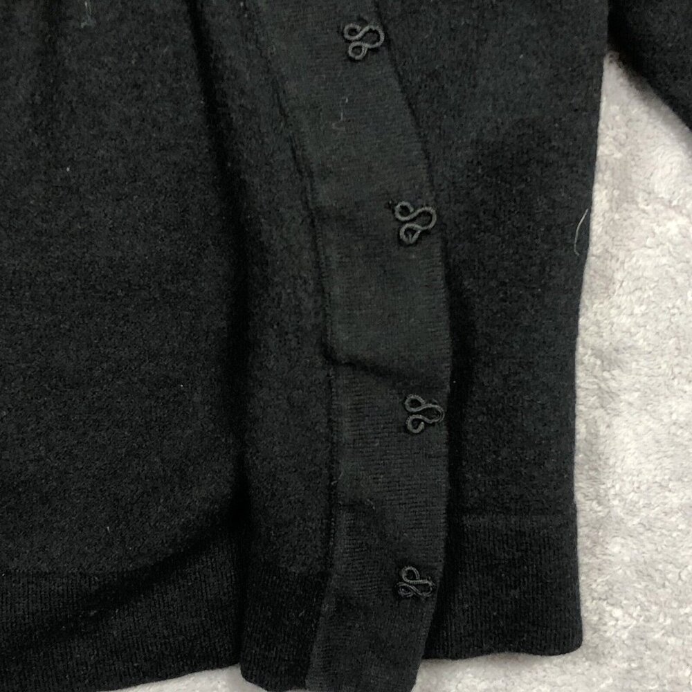 Banana Republic Cardigan Sweater Women Size Small Black Wool Business Casual - Picture 7 of 11